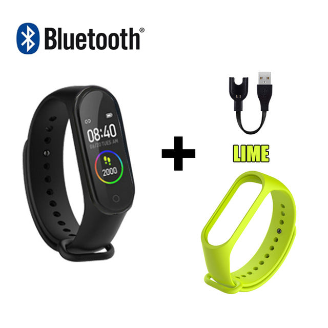 M4 Smart Sport Band Wristband Watch Fitness Activity Tracker Pedometer Heart Rate Monitoring Tracker Blood Pressure Wrist Watch MA7 - Tophatter Daily Deals
