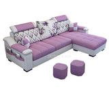 NEW 3 Seat Linen Living Room Sofa Set Home Furniture Modern Design Frame Soft Sponge L Shape Home Furniture No.5 Color - Tophatter Daily Deals