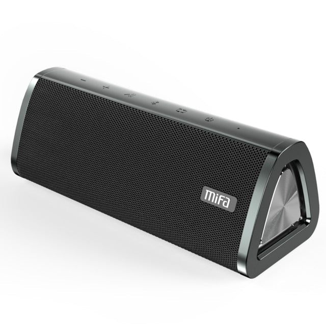 mifa A10+ Portable bluetooth speaker 360° Stereo Sound 20W IPX7 waterproof wireless bluetooth 5.0 speaker 24-Hour Play time Black - Tophatter Daily Deals