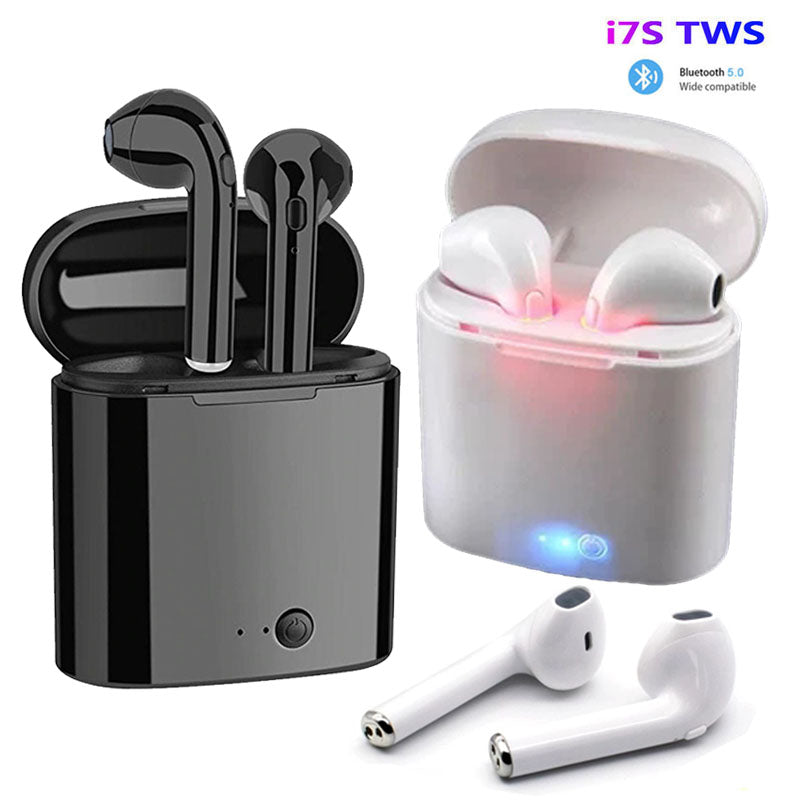 i7s TWS Wireless Earpiece Bluetooth 5.0 Earphones sport Earbuds Headset With Mic For smart Phone Xiaomi Samsung Huawei LG - Tophatter Daily Deals