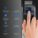 KPIOCCOK Biometric Fingerprint Door Lock Intelligent Electronic Lock Fingerprint Verification With Password & RFID Unlock - Tophatter Daily Deals