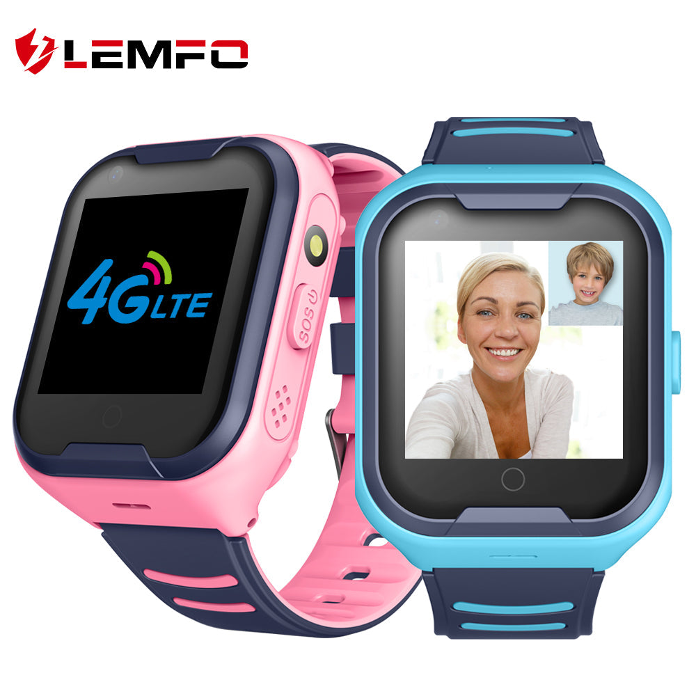LEMFO G4H 4G Kids Smart Watch GPS Wifi Ip67 Waterproof 650Mah Big Battery 1.4 Inch Display Camera Take Video Smartwatch Kids - Tophatter Daily Deals