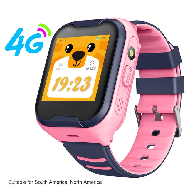 LEMFO G4H 4G Kids Smart Watch GPS Wifi Ip67 Waterproof 650Mah Big Battery 1.4 Inch Display Camera Take Video Smartwatch Kids - Tophatter Daily Deals