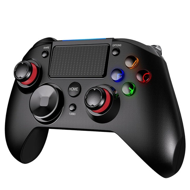 Wireless Gaming Controller for PS4/PC Rechargeable Gamepad with Audio Port/Sixaxis/Dual Vibration/Turbo Linear Trigger Joypad Wireless Gamepad - Tophatter Daily Deals