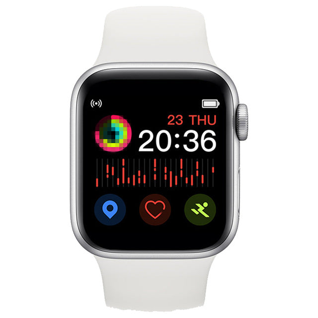 2020 Smart Watch Men Full Touch Waterproof Smartwatch Blood Pressure Fitness Tracker Watch Women WhatsApp Clock For Android IOS X6 White - Tophatter Daily Deals