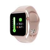 Fobase Air Pro Real-time Body Temperature Heart rate zone 2 Bluetooth 5.0 Smart Watch Pink - Tophatter Daily Deals