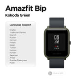 Built in GPS Amazfit Bip Smart Watch Multi Language Smartwatch Watchs Always On Display 45 Days Battery for Android Phone IOS Kokoda Green - Tophatter Daily Deals