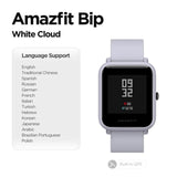 Built in GPS Amazfit Bip Smart Watch Multi Language Smartwatch Watchs Always On Display 45 Days Battery for Android Phone IOS Cloud White - Tophatter Daily Deals