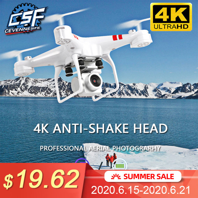 2020 New Drone 4k camera HD Wifi transmission fpv drone air pressure fixed height four-axis aircraft rc helicopter with camera - Tophatter Daily Deals