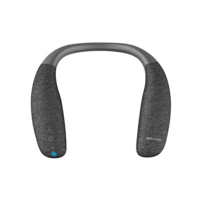 AIKSWE Neck Bluetooth Speaker Surround sound wireless speaker bluetooth 5.0 with Bass HD Voice button with microphone For Game Default Title - Tophatter Daily Deals