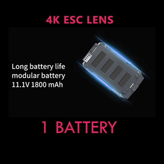 K20 Drone GPS 4K Optical Flow Dual Position WIFI FPV Drone Flight 25 Mins Quadcopter Control Distance 1800m Drone Professional 1 Battery CHINA - Tophatter Daily Deals