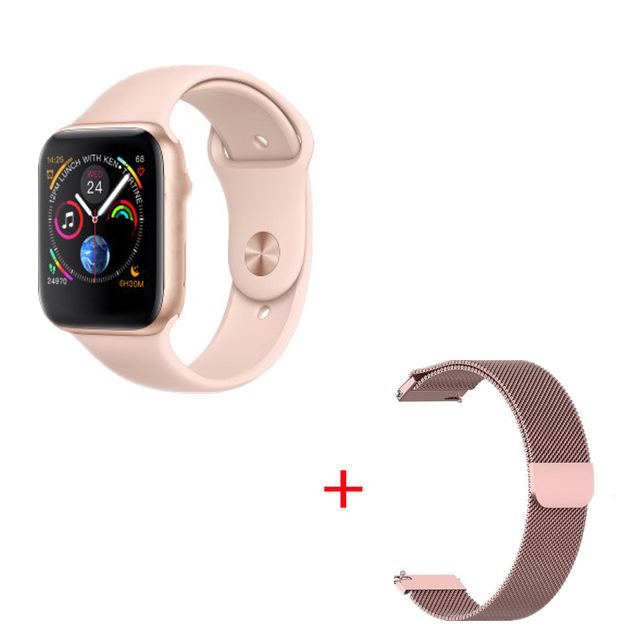 2020 iwo 12 Lite men ip68 Waterproof Smart Watch 44mm Series 5 ECG Heart Rate call watch W35 Women Smartwatch For Android IOS gold Steel Strap - Tophatter Daily Deals