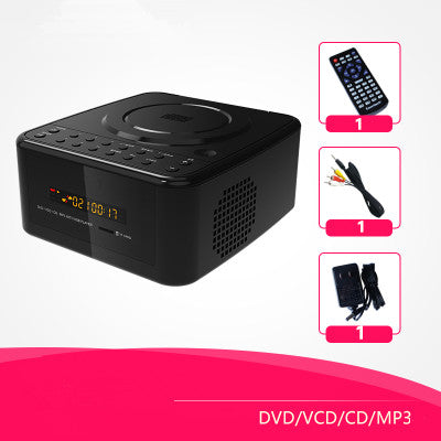 Portable DVD player home CD usb U disk TF card MP3 repeater speakers VCD machine audio Aux input interface clock control speaker No Bluetooth 2 - Tophatter Daily Deals