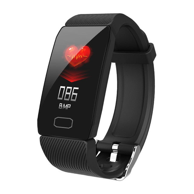 1.14 Smart Band Weather Display Blood Pressure Heart Rate Monitor Fitness Tracker Smart Watch Bracelet Waterproof Men Women Kids black - Tophatter Daily Deals