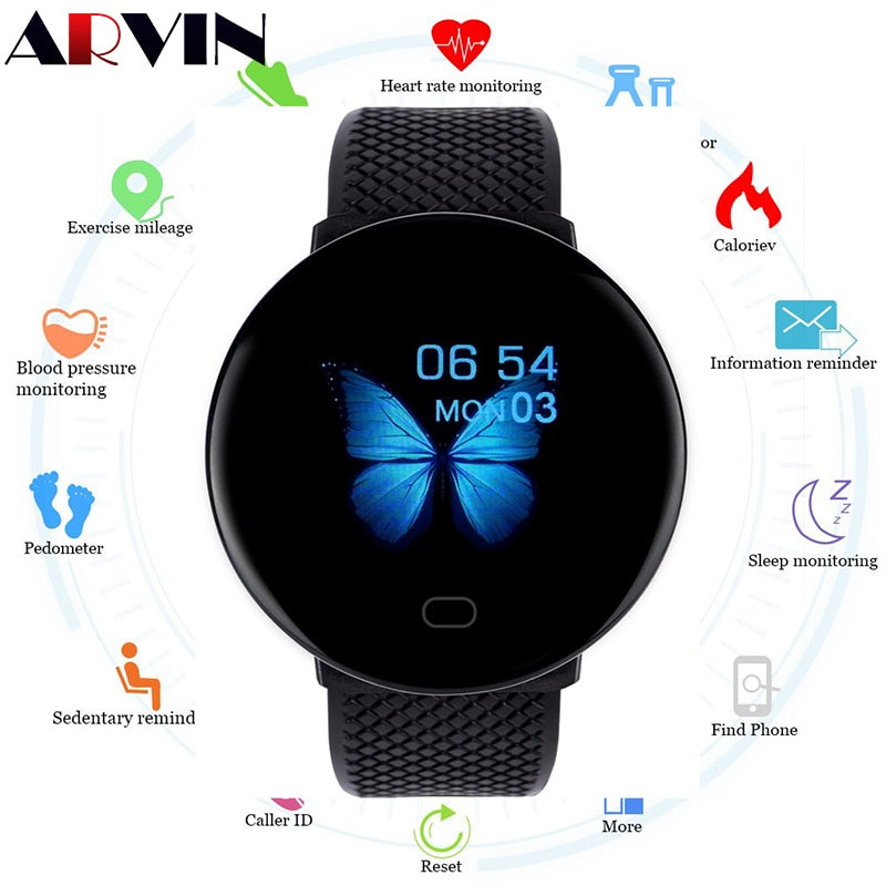 Arvin 2020 Men Smartwatch Sport Pedometer Smart Watch Fitness Tracker Heart Rate Monitor Women Clock for iphone Android IOS - Tophatter Daily Deals