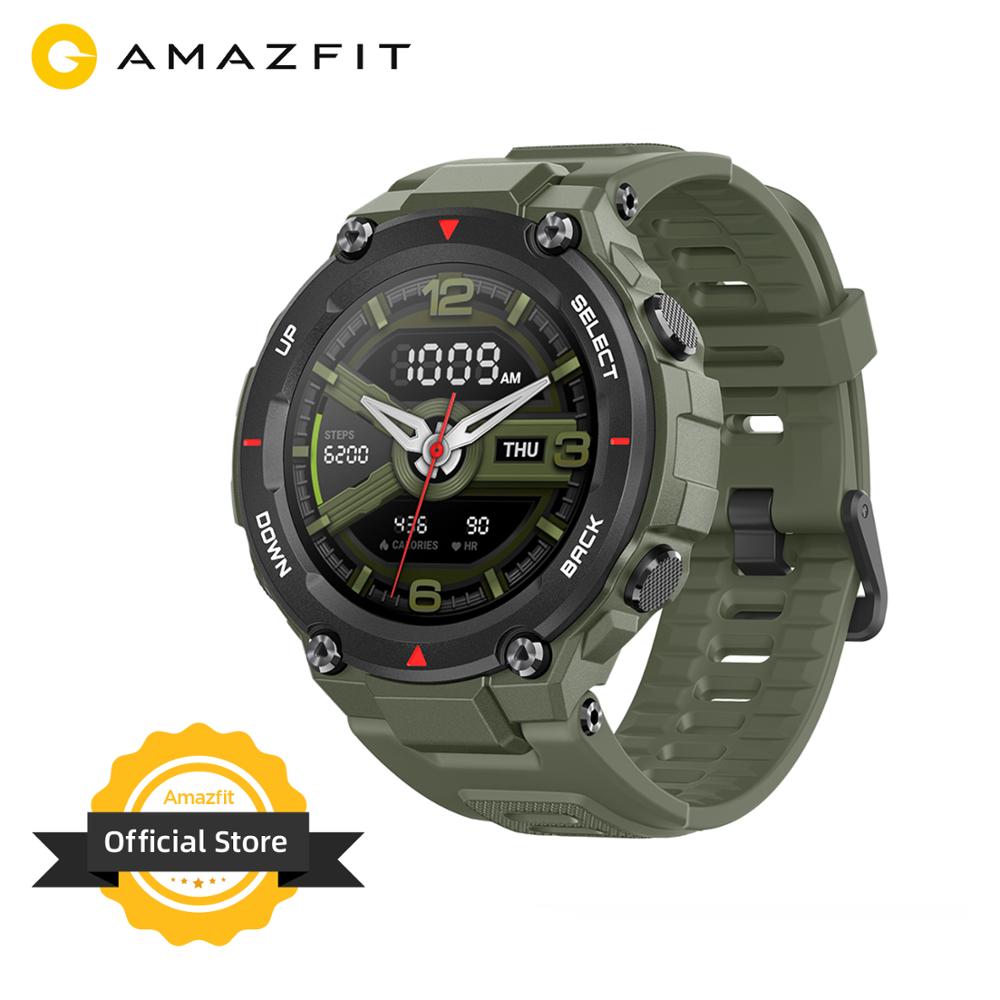 New 2020 CES Amazfit T-rex T rex Smartwatch 5ATM 14 Sports Modes Smart Watch GPS/GLONASS MIL-STD for iOS Android phone - Tophatter Daily Deals