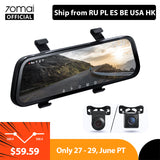 2020 New 9.35 Inch Full Screen 70mai Rearview Dash Cam Wide 1080P Auto Cam 130FOV 70mai Mirror Car Recorder Stream Media Car DVR - Tophatter Daily Deals