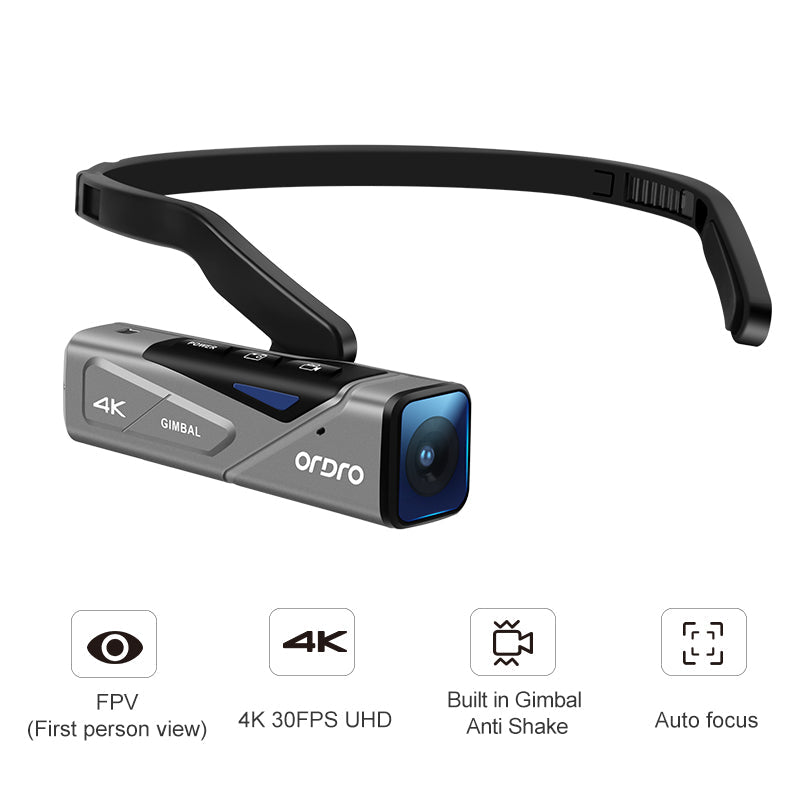 Ordro EP7 Camcorder Wearable Video Camera 4K Full HD FPV Camaras Filmadoras YouTube Camera for Vlog - Tophatter Daily Deals