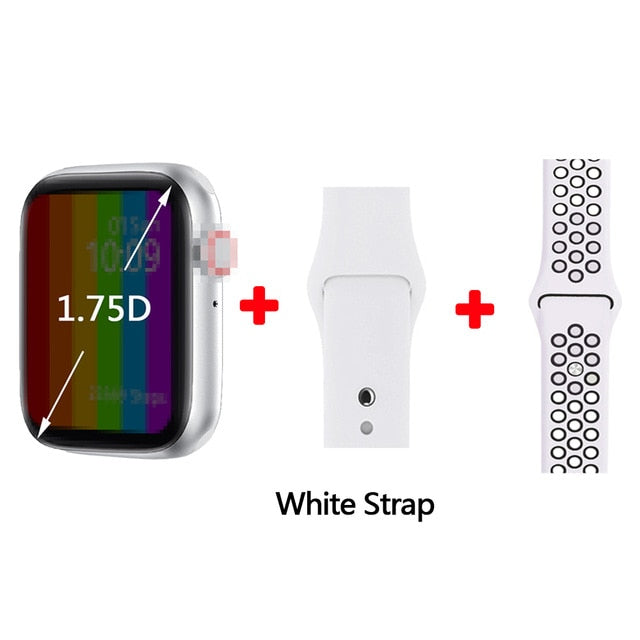 IWO W26 Smart Watch ecg ppg 1.75 inch Heart Rate iwo 12 Pro smartwatch iwo 13 Smart Watches for women/men 2020 for Apple Android SilvernikeWhiteblack - Tophatter Daily Deals