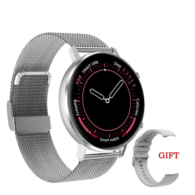Smart Watch Women DT96 Smartwatch 360*360 Multi-sports Fitness Tracker Heart Rate Monitor Blood Pressure Oxygen VS DT88 SG2 S20 Gray With original box - Tophatter Daily Deals