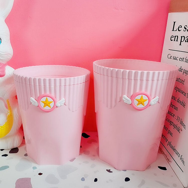 Cardcaptor Sakura Pink Wastepaper Basket Bin Trashcan Anime - Tophatter Daily Deals