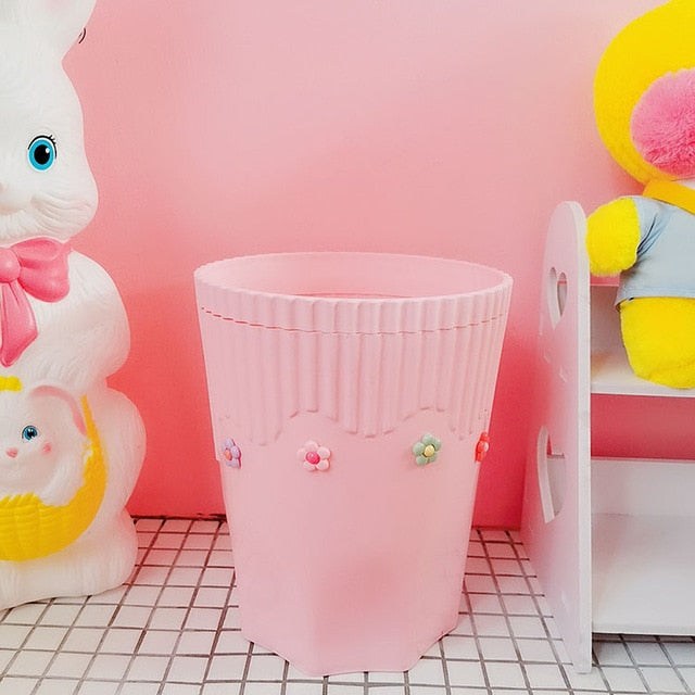 Cardcaptor Sakura Pink Wastepaper Basket Bin Trashcan Small Flower Anime - Tophatter Daily Deals