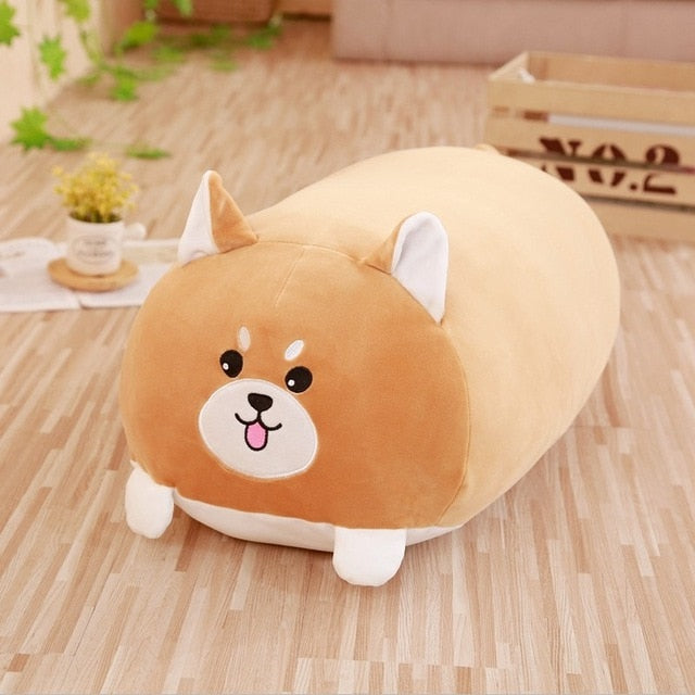 Tsum Tsum Giant Pillow Cushion Plush - Cat, Frog, Corgi Dog, Penguin, Pig, Up To 90cm Brown Corgi Dog Animals - Tophatter Daily Deals