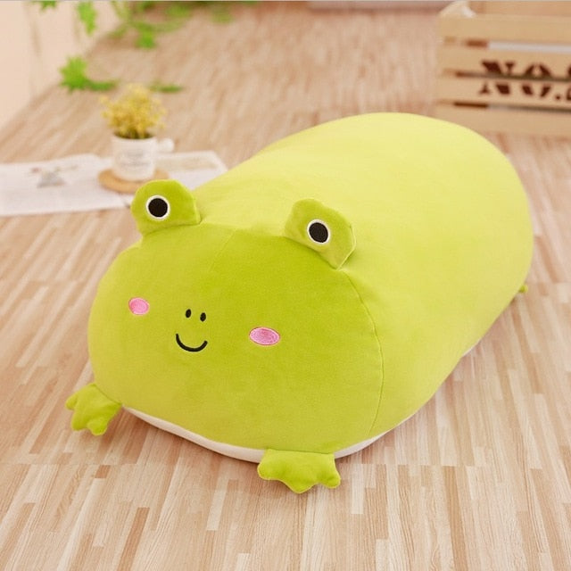 Tsum Tsum Giant Pillow Cushion Plush - Cat, Frog, Corgi Dog, Penguin, Pig, Up To 90cm Green Frog Animals - Tophatter Daily Deals