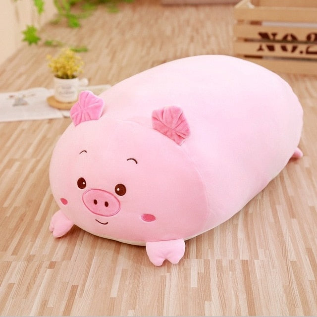Tsum Tsum Giant Pillow Cushion Plush - Cat, Frog, Corgi Dog, Penguin, Pig, Up To 90cm Pink Pig Animals - Tophatter Daily Deals