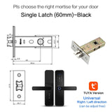 New X5 Waterproof Tuya Biometric Fingerprint Lock, Security Intelligent Smart Lock With WiFi APP Password RFID Door Lock 60 latch - Tophatter Daily Deals