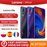 Global Version Lenovo Z5s Snapdragon 710 Octa Core 64GB 128GB SmartPhone Face ID 6.3 AI Triple Rear Camera Android P Cellphone - Tophatter Daily Deals