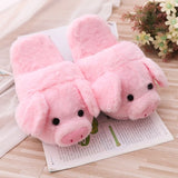 Pink Piggy Plush Pig Toy Plush Slippers - Tophatter Daily Deals