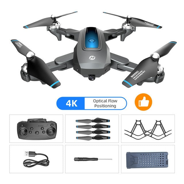 Holy Stone HS240 4K Drone HD Camera Profesional Foldable RC Dron Quadrocopter Quadcopter Drone 200MP 720P for Kids HolyStone 4K 1 battery - Tophatter Daily Deals