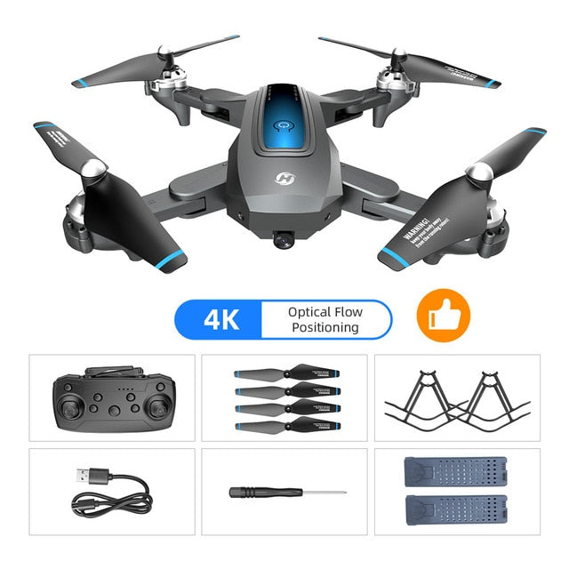Holy Stone HS240 4K Drone HD Camera Profesional Foldable RC Dron Quadrocopter Quadcopter Drone 200MP 720P for Kids HolyStone 4K 2 battery - Tophatter Daily Deals