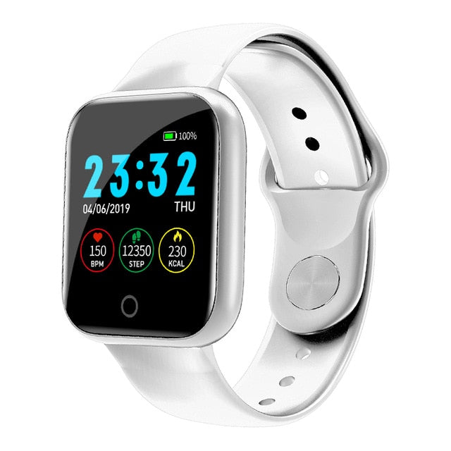 New I5 Women Waterproof Smart Watch P70 P68 Bluetooth Smartwatch For Apple IPhone Xiaomi Heart Rate Monitor Fitness Tracker D20 White Silica - Tophatter Daily Deals
