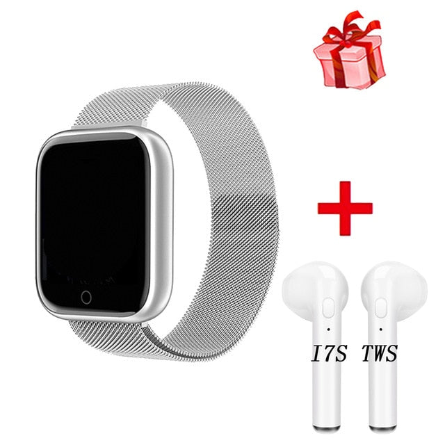 New I5 Women Waterproof Smart Watch P70 P68 Bluetooth Smartwatch For Apple IPhone Xiaomi Heart Rate Monitor Fitness Tracker D20 Wh Steel Add i7s - Tophatter Daily Deals