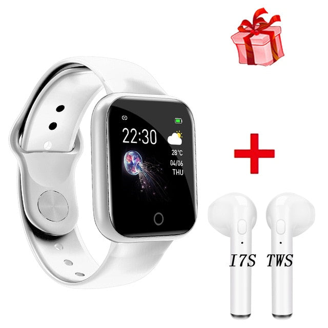 New I5 Women Waterproof Smart Watch P70 P68 Bluetooth Smartwatch For Apple IPhone Xiaomi Heart Rate Monitor Fitness Tracker D20 WH Silica Add i7s - Tophatter Daily Deals