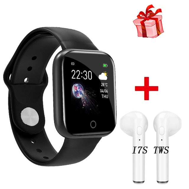 New I5 Women Waterproof Smart Watch P70 P68 Bluetooth Smartwatch For Apple IPhone Xiaomi Heart Rate Monitor Fitness Tracker D20 BK Silica Add i7s - Tophatter Daily Deals