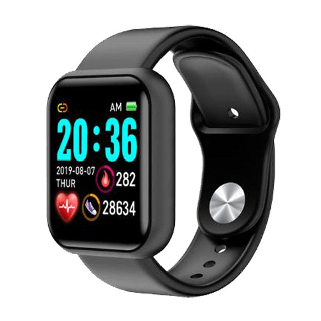 New I5 Women Waterproof Smart Watch P70 P68 Bluetooth Smartwatch For Apple IPhone Xiaomi Heart Rate Monitor Fitness Tracker D20 i5 plus Black - Tophatter Daily Deals