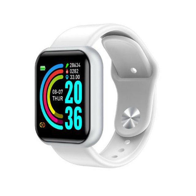 New I5 Women Waterproof Smart Watch P70 P68 Bluetooth Smartwatch For Apple IPhone Xiaomi Heart Rate Monitor Fitness Tracker D20 i5 Plus White - Tophatter Daily Deals