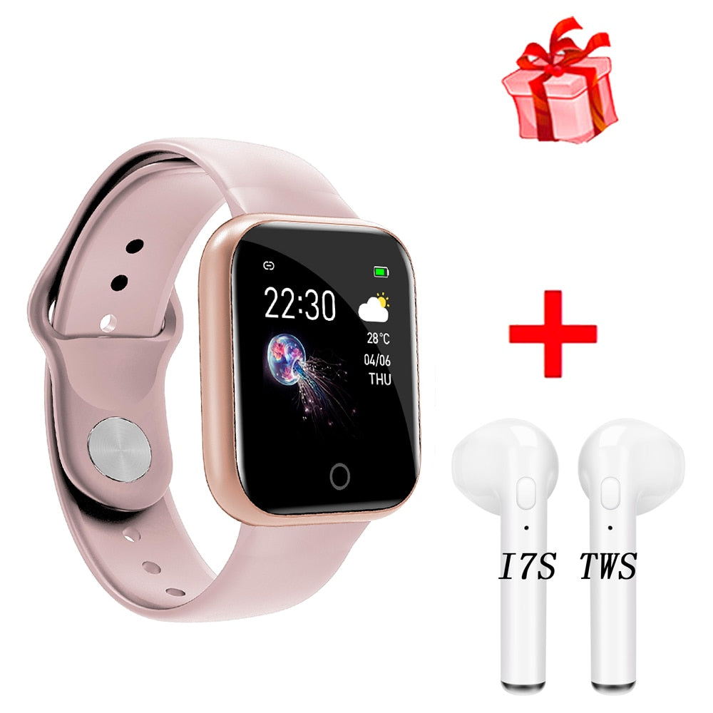 New I5 Women Waterproof Smart Watch P70 P68 Bluetooth Smartwatch For Apple IPhone Xiaomi Heart Rate Monitor Fitness Tracker D20 - Tophatter Daily Deals
