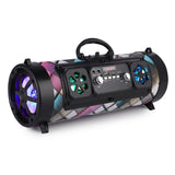 16W Portable Column Bluetooth Speaker Move KTV 3D Sound System Sound Bar Subwoofer Music Wireless Speaker FM Radio USB Colorful - Tophatter Daily Deals