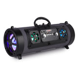 16W Portable Column Bluetooth Speaker Move KTV 3D Sound System Sound Bar Subwoofer Music Wireless Speaker FM Radio USB Gray - Tophatter Daily Deals