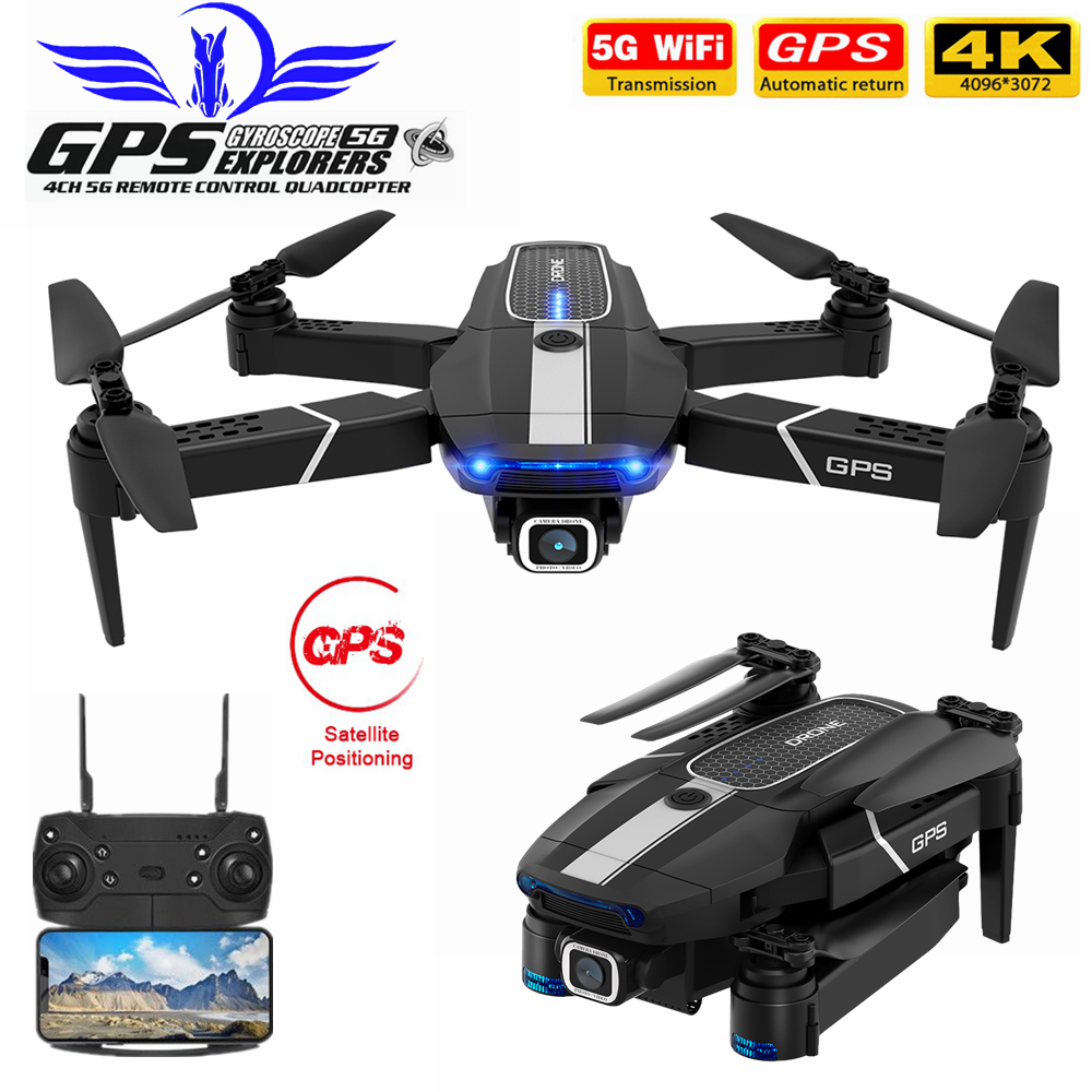 FEMA E525 E525S GPS Drone with 4K / 1080P 5G Wifi FPV HD Wide Angle Camera Foldable Mini Dron RC Quadcopter Follow Me VS E520S - Tophatter Daily Deals