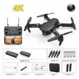 FEMA E525 E525S GPS Drone with 4K / 1080P 5G Wifi FPV HD Wide Angle Camera Foldable Mini Dron RC Quadcopter Follow Me VS E520S No GPS 4K 2B Black China - Tophatter Daily Deals