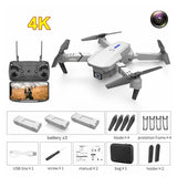 FEMA E525 E525S GPS Drone with 4K / 1080P 5G Wifi FPV HD Wide Angle Camera Foldable Mini Dron RC Quadcopter Follow Me VS E520S No GPS 4K 3B White China - Tophatter Daily Deals