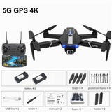 FEMA E525 E525S GPS Drone with 4K / 1080P 5G Wifi FPV HD Wide Angle Camera Foldable Mini Dron RC Quadcopter Follow Me VS E520S 5G GPS 4K 2B foam China - Tophatter Daily Deals