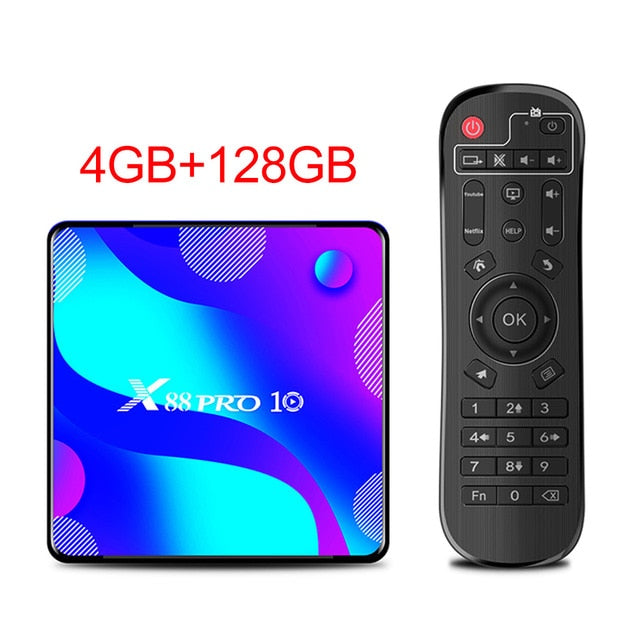 2020 Smart TV Box Android 10 X88 PRO 10 Max 4GB 64GB TVBOX Rockchip RK3318 4K 60fps USB3.0 Google PlayStore Youtube Set top Box 4GB 128GB - Tophatter Daily Deals