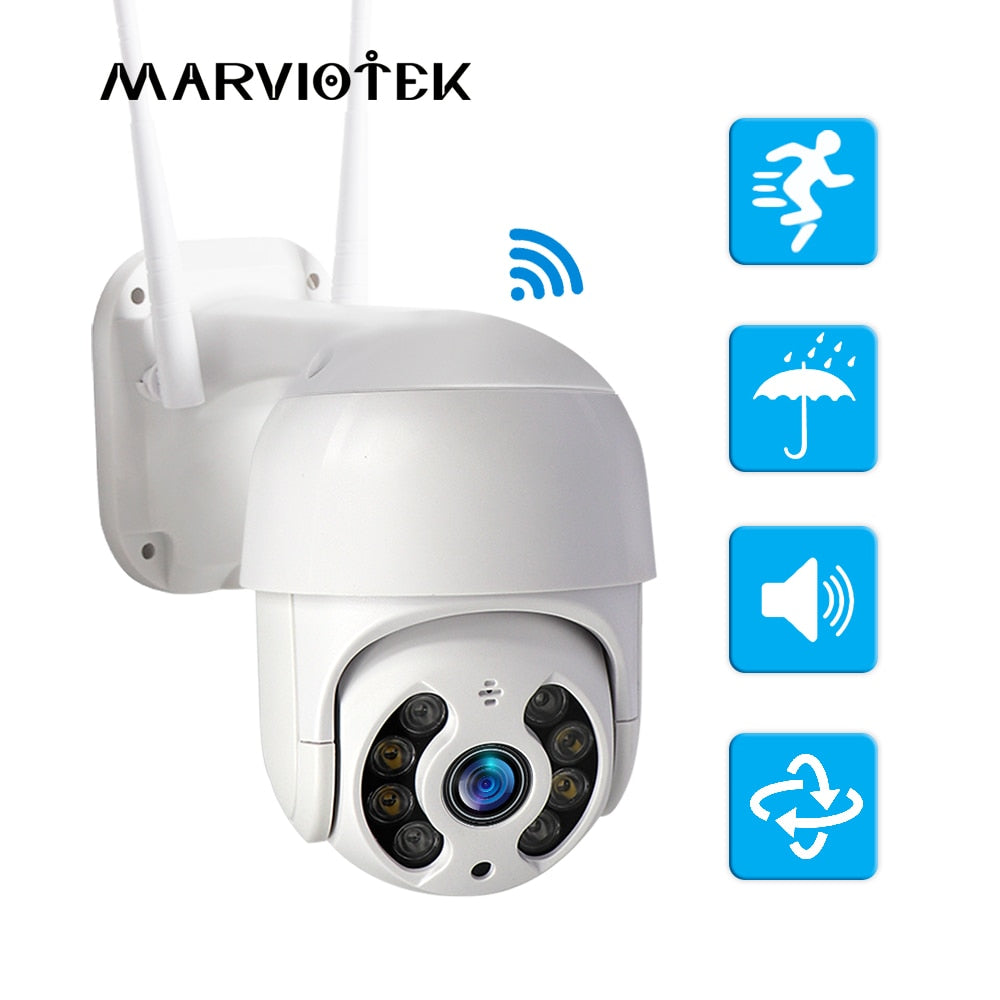 Auto tracking IP Camera Outdoor Night Vision Mini Speed Dome CCTV Camera 1080P Home Security Video Surveillance ipcam Camara 5MP - Tophatter Daily Deals
