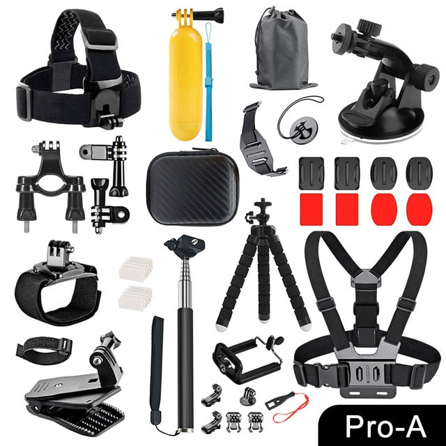 ORBMART for GoPro Accessories Set for Go Pro Hero 9 8 7 6 5 4 Black Mount for Yi 4k Mijia Case for Sjcam Action Camera E2011P-A China - Tophatter Daily Deals